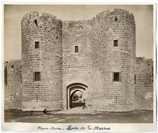 France, Aigues-Mortes, Porte de la Marine Vintage Albumen Print Albu Print
