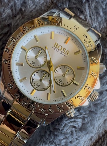 Montre hugo boss doré - montre,