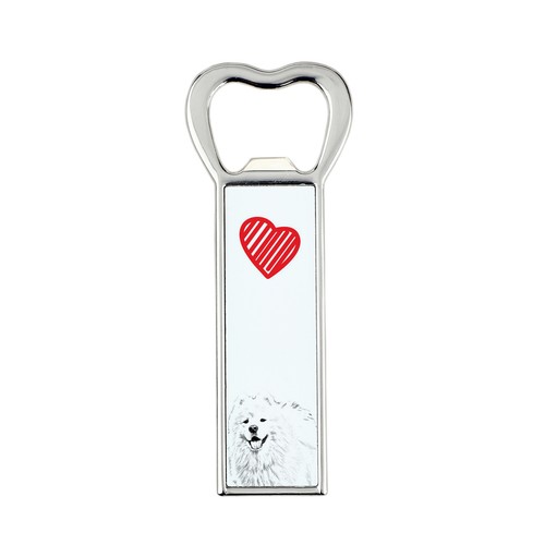 Samoyède ouvre boîte art dog - ouvre-boîte, art-dog