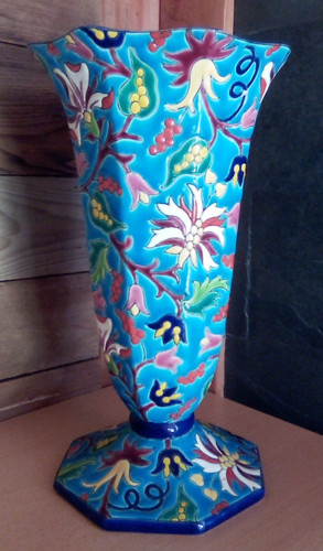 Grand vase cornet - cornet, emaux