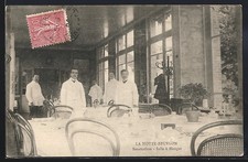 Old postcard La Motte-Beuvron, sanatorium, dining room 1904 