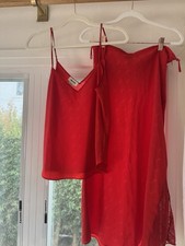 Zadig Voltaire Skirt And Top New Red Small