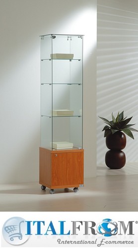 Vitrine avec armoire magasin - avec,