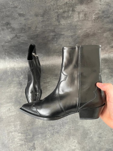Aeyde bottines cuir noir