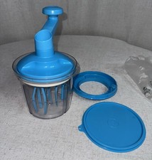 Tupperware Power Whip N Mix Speedy Chef Manual Mixer Blue