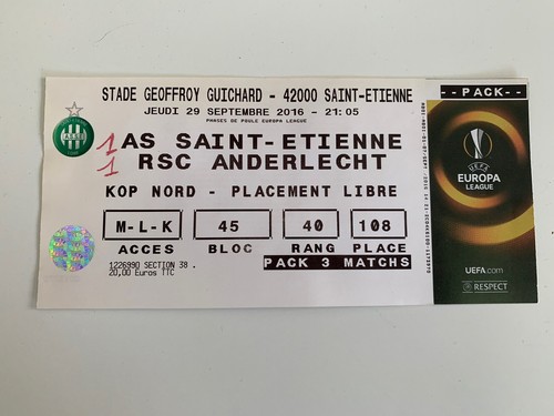 Ticket place match saint - ticket,