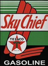 PLAQUE PUBLICITAIRE TEXACO SKY