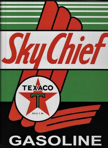 Plaque publicitaire texaco sky - publicitaire,