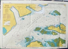 Admiralty 4032 Port Of  Singapore Sinki Fairway Vintage Map Antique Wall Poster