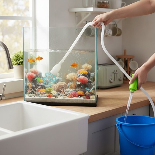Aquarium gravel vacuum - aquarium,