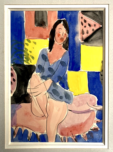 Paul crotto aquarelle gouache - crotto,