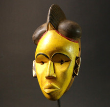 Masque africain Baule bois