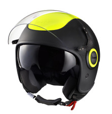 ORIGINAL VESPA VJ HELMET - BLACK COLOR - NEON YELLOW - SIZE XS - WASPA