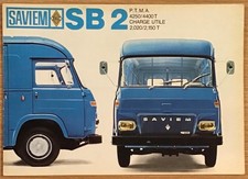 RENAULT SAVIEM SB2 Commercial Vehicle Sales Brochure #T689 11.69-159 UNDATED
