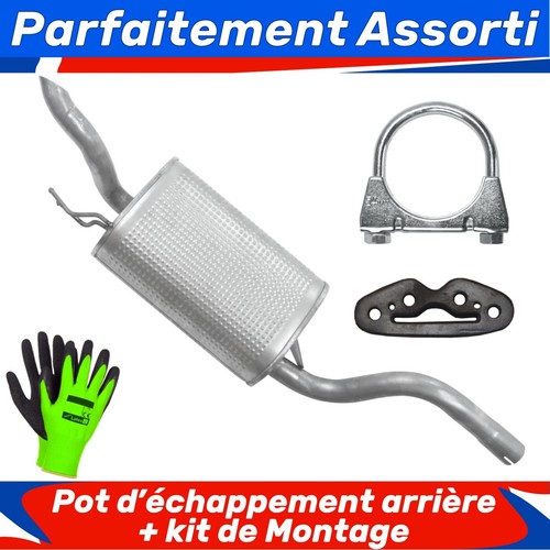 Pot échappement arrière - d’échappement,