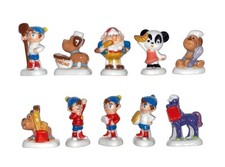 Série complète de 10 fèves