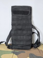 Black Tactical MOLLE Hydration Pack w/ 2L Bladder – Broken Bite Valve – As-Is