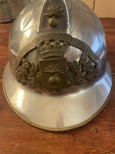 Ancien casque sapeurs pompiers - ancien, sapeurs-pompiers