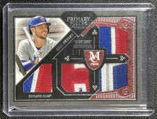 KRIS BRYANT 2016 TOPPS MUSEUM COLL PRIMARY PIECES QUAD GAME-USED PATCH 1/5
