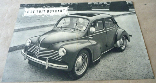 1949 renault 4cv toit ouvrant - 4cv,