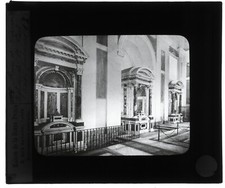 Tre Fontane Abbey, Rome, old photo glass plate, positive 8.5x10 cm