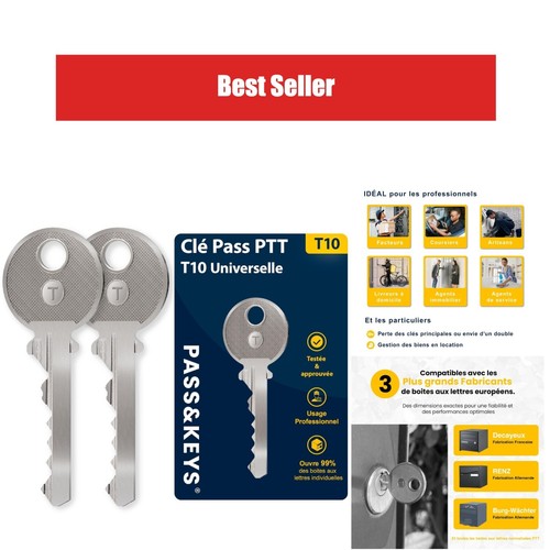 Clé ptt t10 universelle - clé,