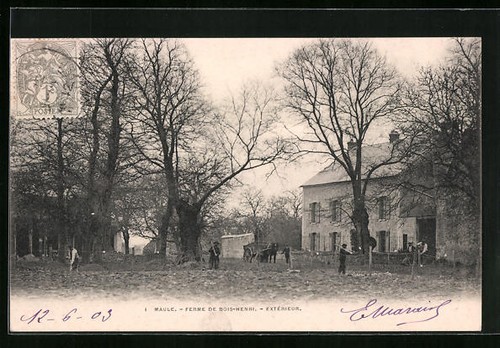 Cpa maule ferme bois - cpa, bois-henri