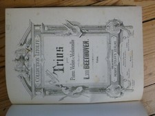 Livre PARTITIONS BEETHOVEN TRIOS PIANO & VIOLON & VIOLONCELLE