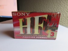 Lot de 3 cassettes Sony HF 90
