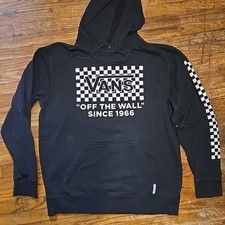 Vans Pull Over Hoodie Mens Medium Checkered Sk8 Sweatshirt