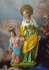 STATUE SAINTE ANNE DE CASERTA CHIESA DI SANT ANNA EN PLATRE VIRGIN MARY ITALY