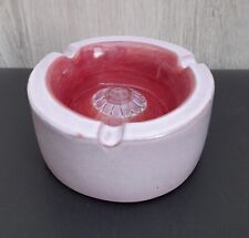 Antique Ceramic Ashtray Signed Cloutier Purple Color # Blin Jouve