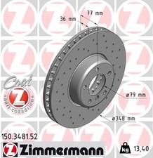 ZIMMERMANN 150.3481.52 Disque de frein pour BMW