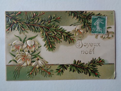 Cpa gaufree joyeux noel - gaufree,
