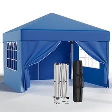 Tonnelle Pliante 3x3 Imperméable,Tonnelle de Jardin Exterieur avec 4 Côtés,To...