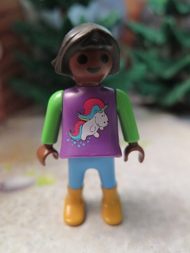 Petite fille noire licorne - petite,