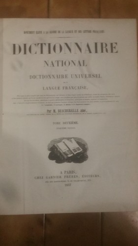 Dictionnaire langue - ,