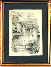 J DE LA FONTINELLE   " EAU FORTE   SIGNEE     DATEE 59 