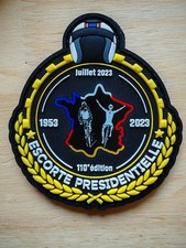 écusson de collection Police Nationale Escorte Présidentielle 110 édition