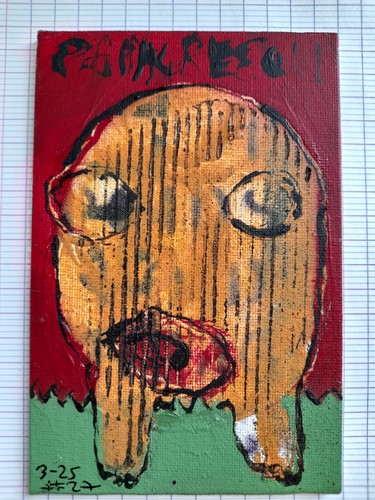 Peinture originale sur - sur, carton