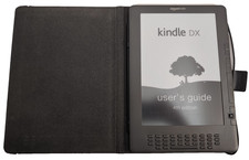 Amazon Kindle DX Model D00801 + Leather Case Bundle eBook Reader 9.7in Keyboard
