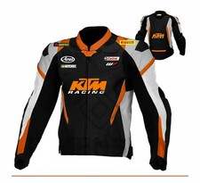 KTM 2024 Veste Motard en Cuir Courses Veste en Cuir de Motard Vestes de Moto CE