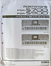 Yamaha PSR-S700 PSR-S900 Keyboard Original Overall Circuit Diagram / Schematics.