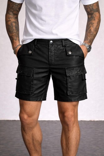 Nouveau short cuir - short,