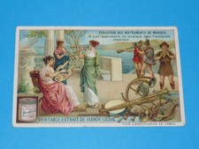CHROME 1910 LIEBIG SERIES 1008 EVOLUTION INSTRUMENTS ANTIQUE MUSIC GREECE