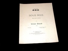 sous bois Op.6 partition piano
