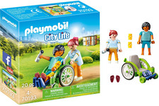 Playmobil City Life 70193 Patient en fauteuil Roulant Figurine Jeux Construction