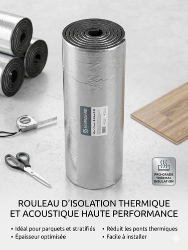 Rouleau isolant mousse alu - rouleau,