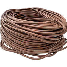 Round Fluorine Rubber Seal Cord Sealing Strip Gasket Brown Dia 2mm to 18mm