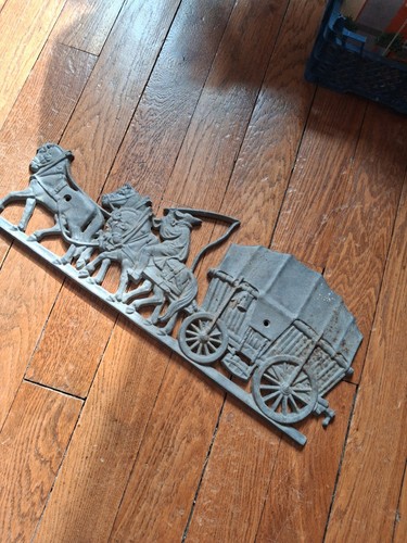Plaque mural fonte charette - plaque, en